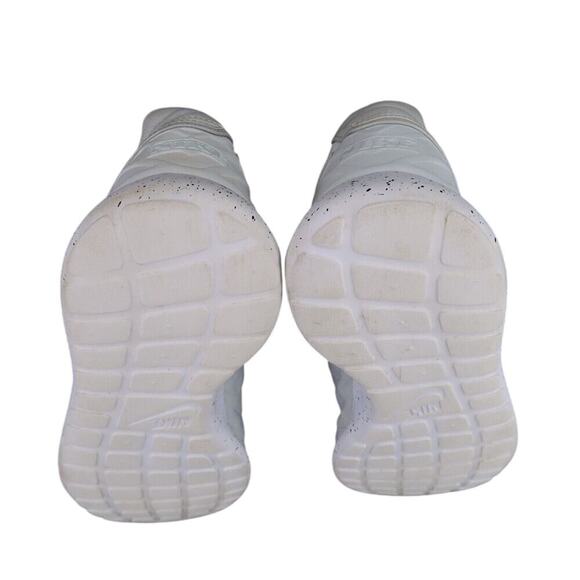 Nike Shoes Mens 13 Sneakers Roshe Tiempo VI Lifestyle Boot Triple White Leather - Picture 10 of 14